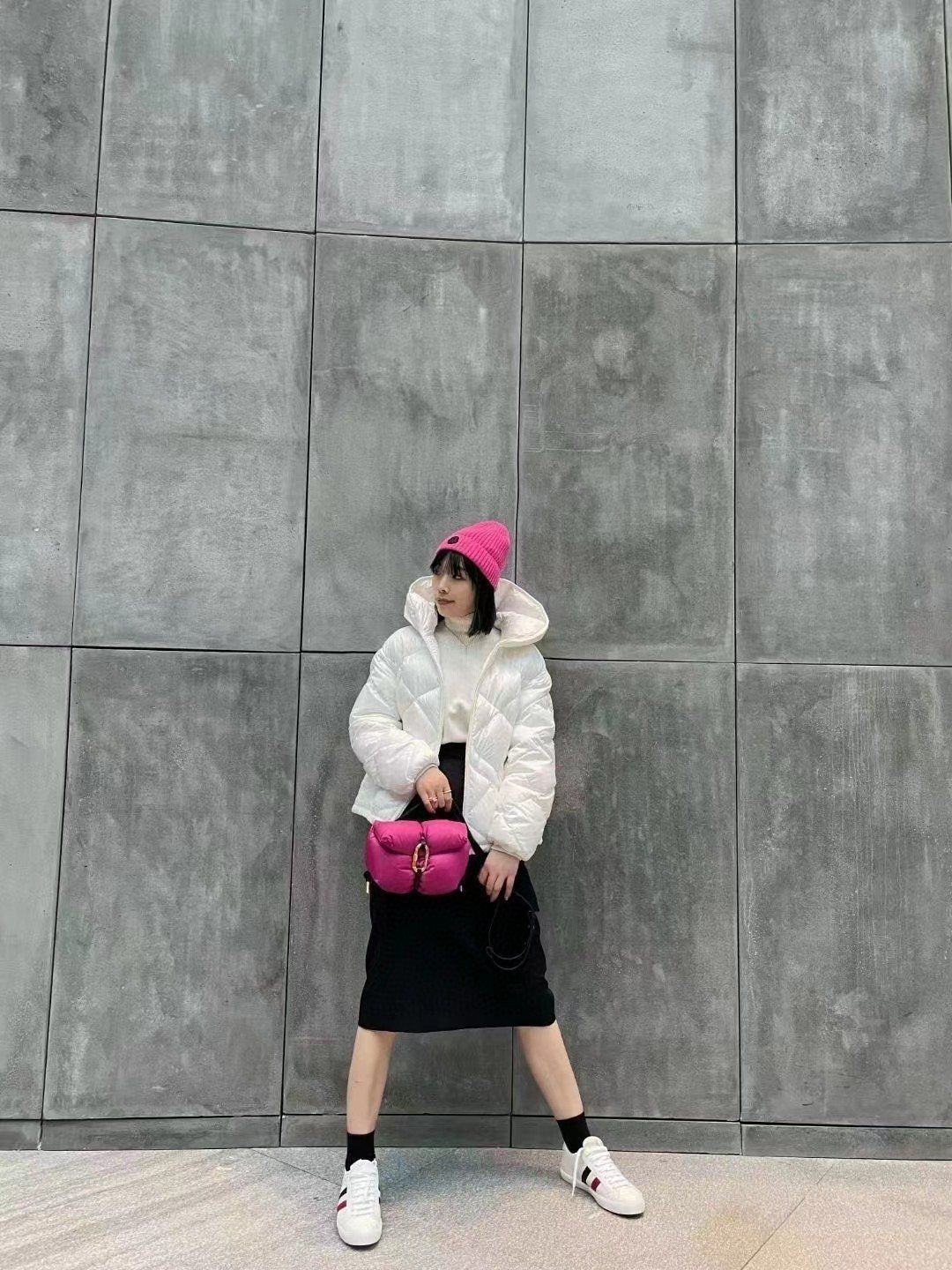 Moncler Women's Hooded Diamond-Quilt Puffer Coat
