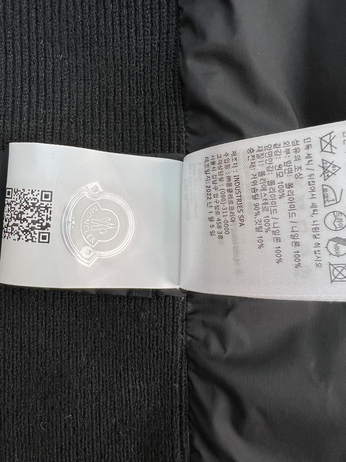 Moncler Knit Sleeve Down Jacket