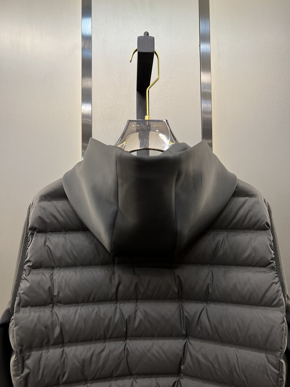 Prada Black Hooded Quilted Jacket