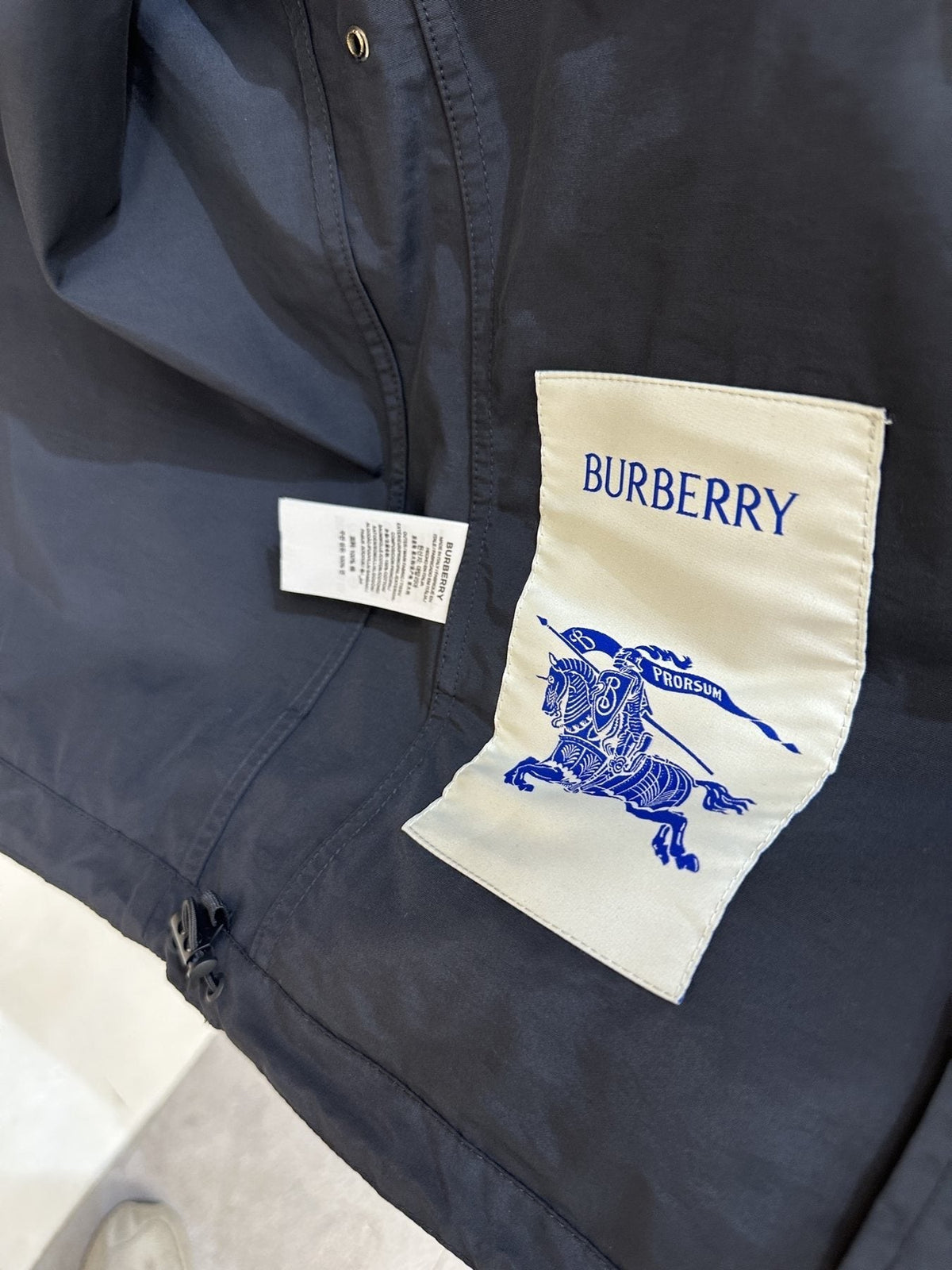Burberry Hooded Zip-Front Jacket