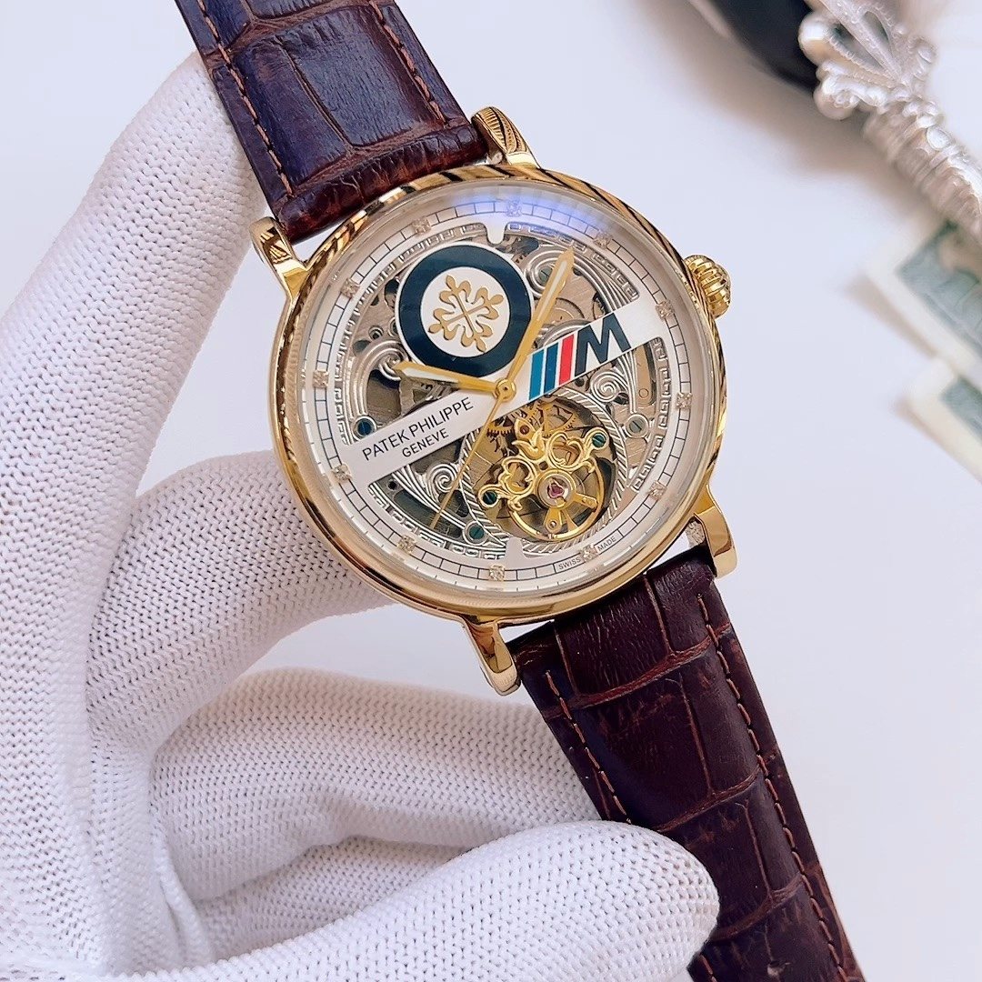 Patek Philippe Gold-Tone Skeleton Dial Watch