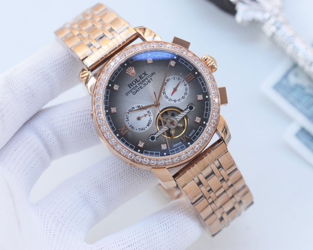 Rolex Rose Gold Bracelet Watch