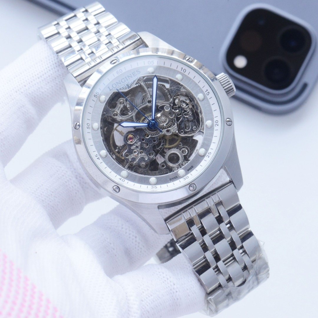 Longines Silver White Bracelet Watch