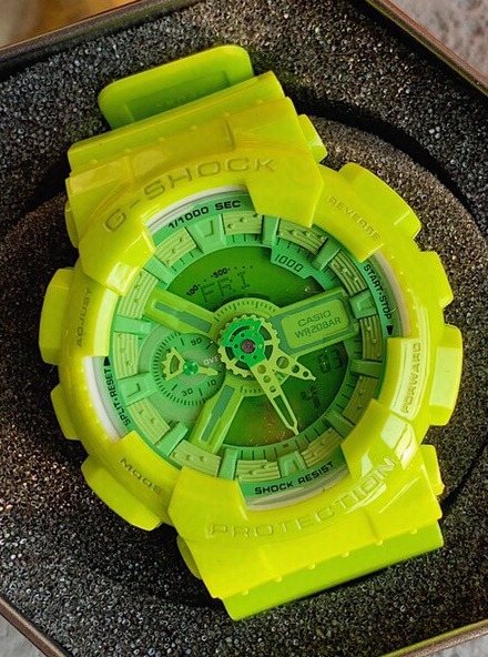 Casio Green Dial Strap Watch