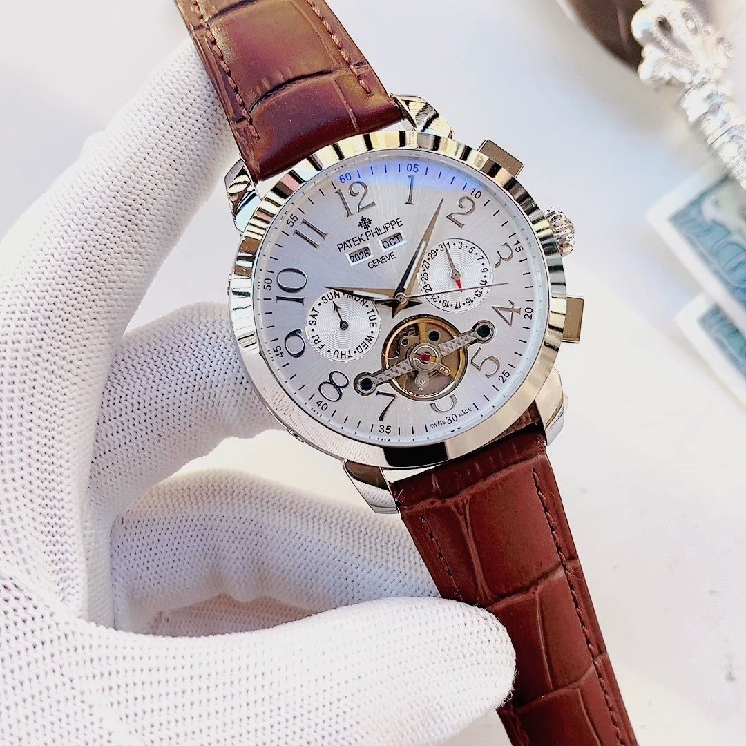 Patek Philippe White Open-Heart Watch