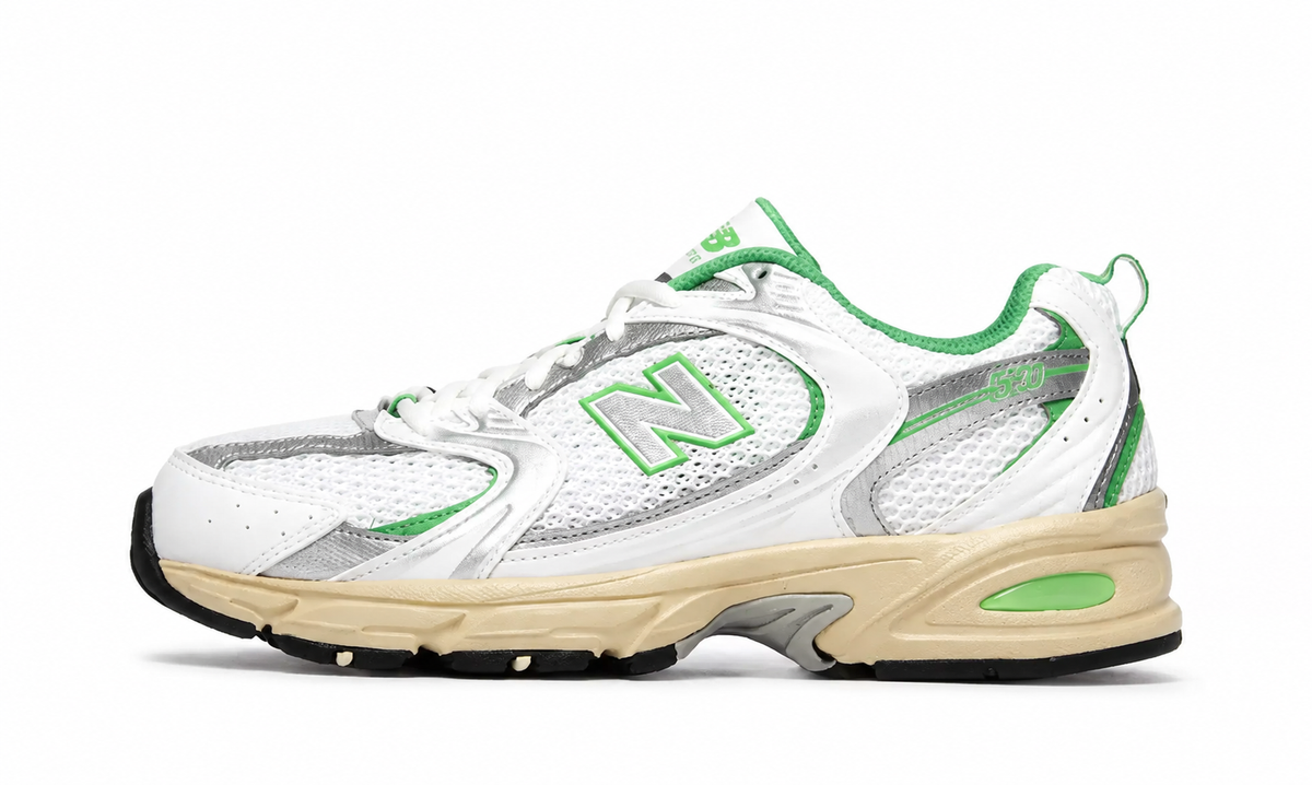 New Balance 530 White Palm Leaf