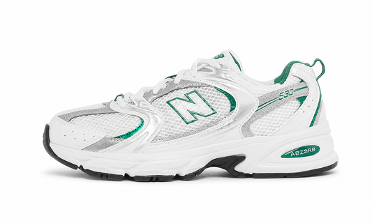 New Balance 530 White Silver Green