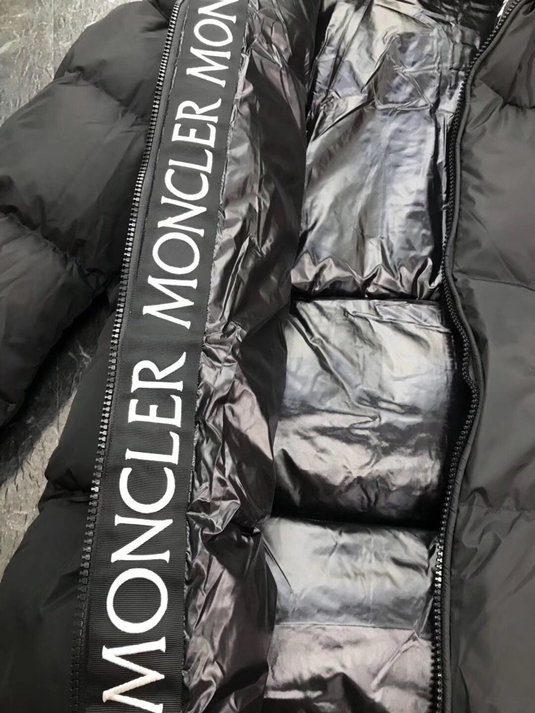 Moncler Long Hooded Quilted Puffer Coat