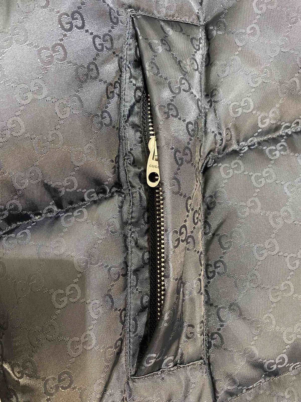GUCCI Tonal Monogram Long Down Jacket