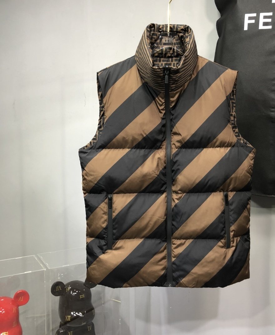 Fendi Reversible FF Monogram Down Vest