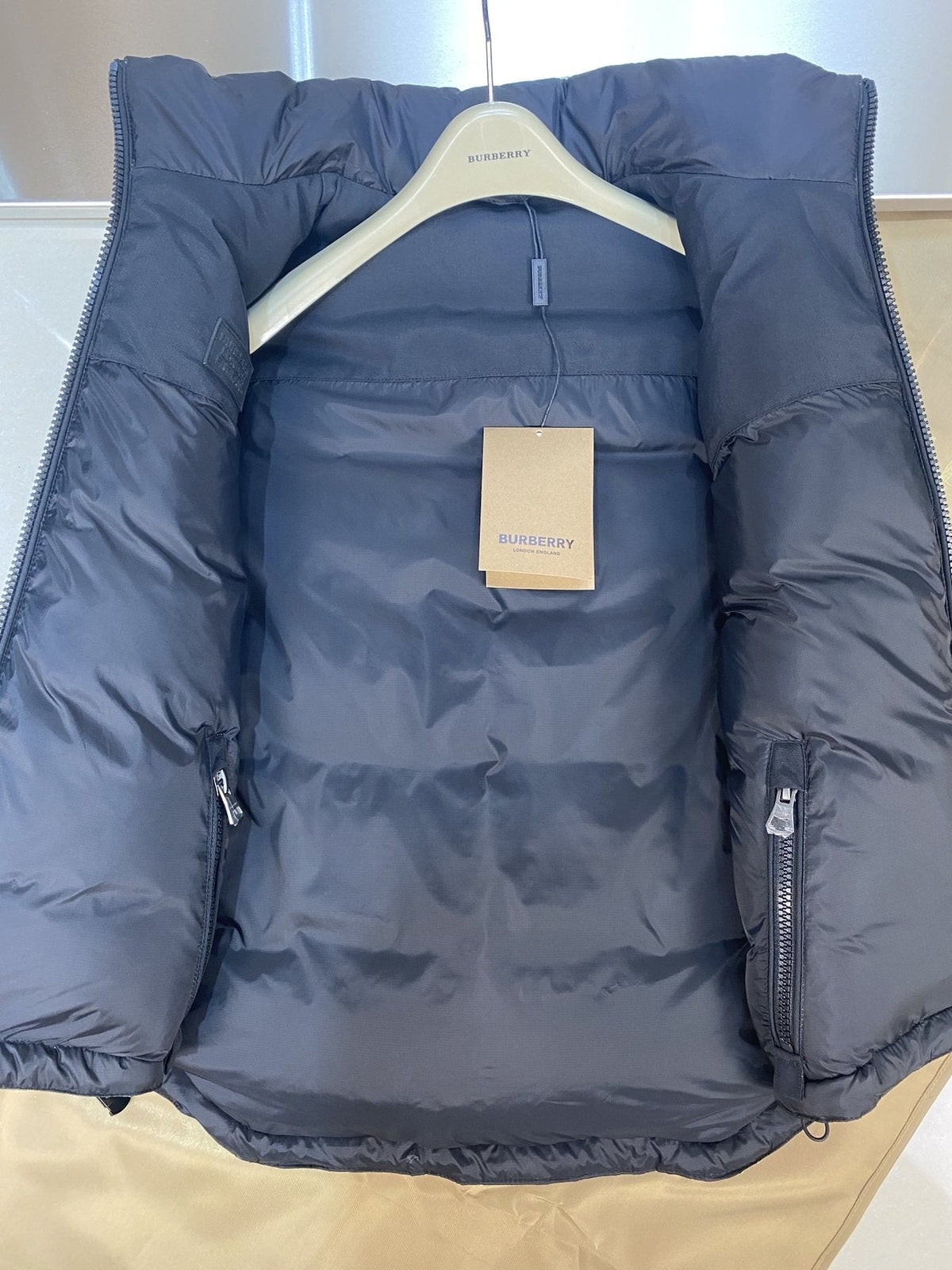 Burberry Reversible Check Down Vest