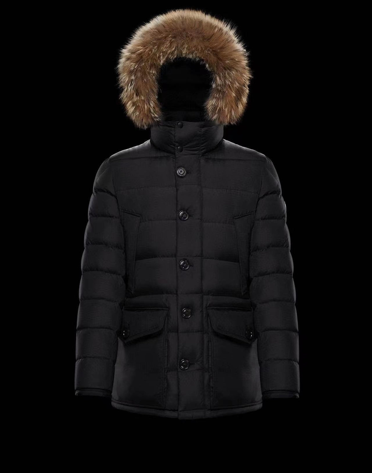 Moncler Hooded Long Down Coat