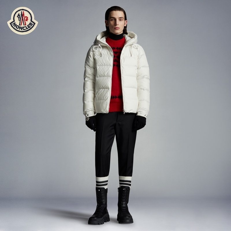 Moncler Hooded Short Down Coat