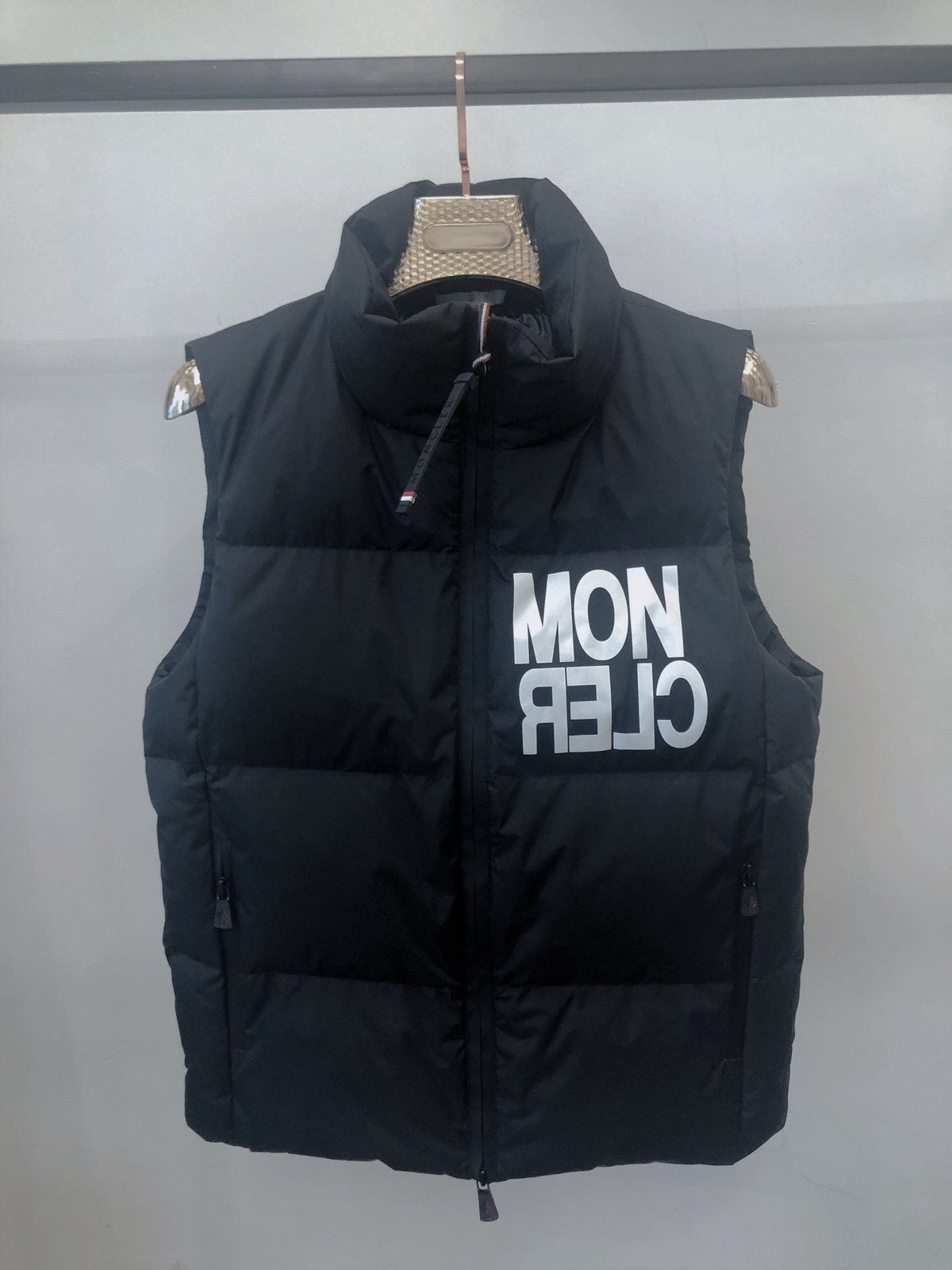 Moncler Black Quilted Down Vest