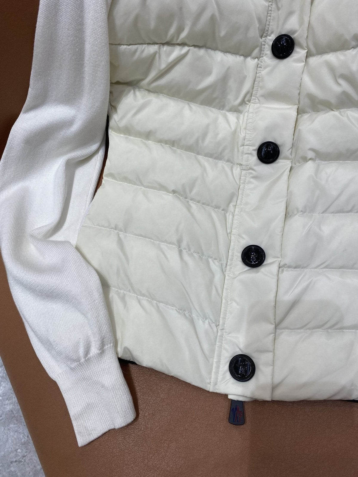 Moncler Hybrid Quilted Knit Jacket