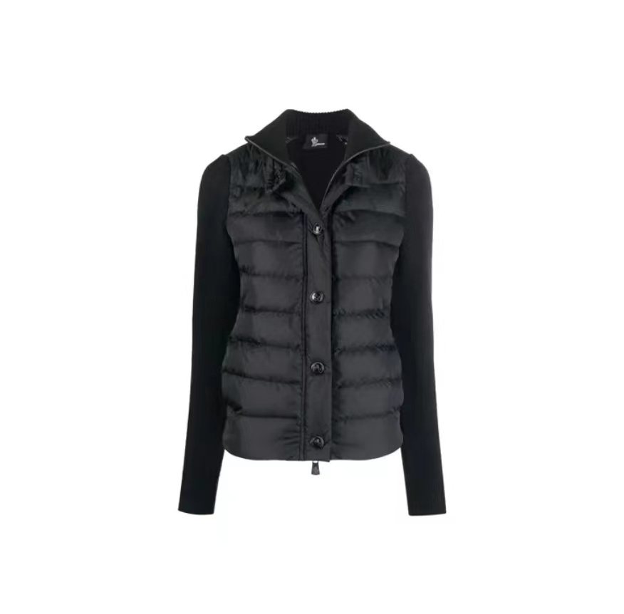 Moncler Hybrid Quilted Knit Jacket