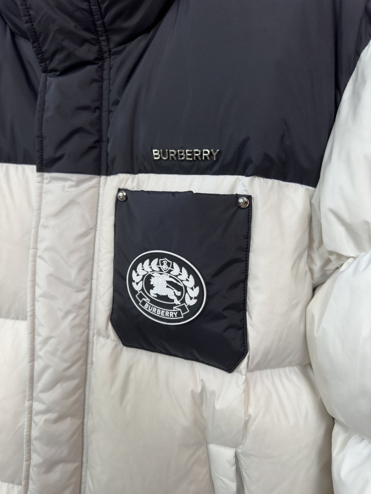 Burberry Color-Block Quilted Puffer Jacket