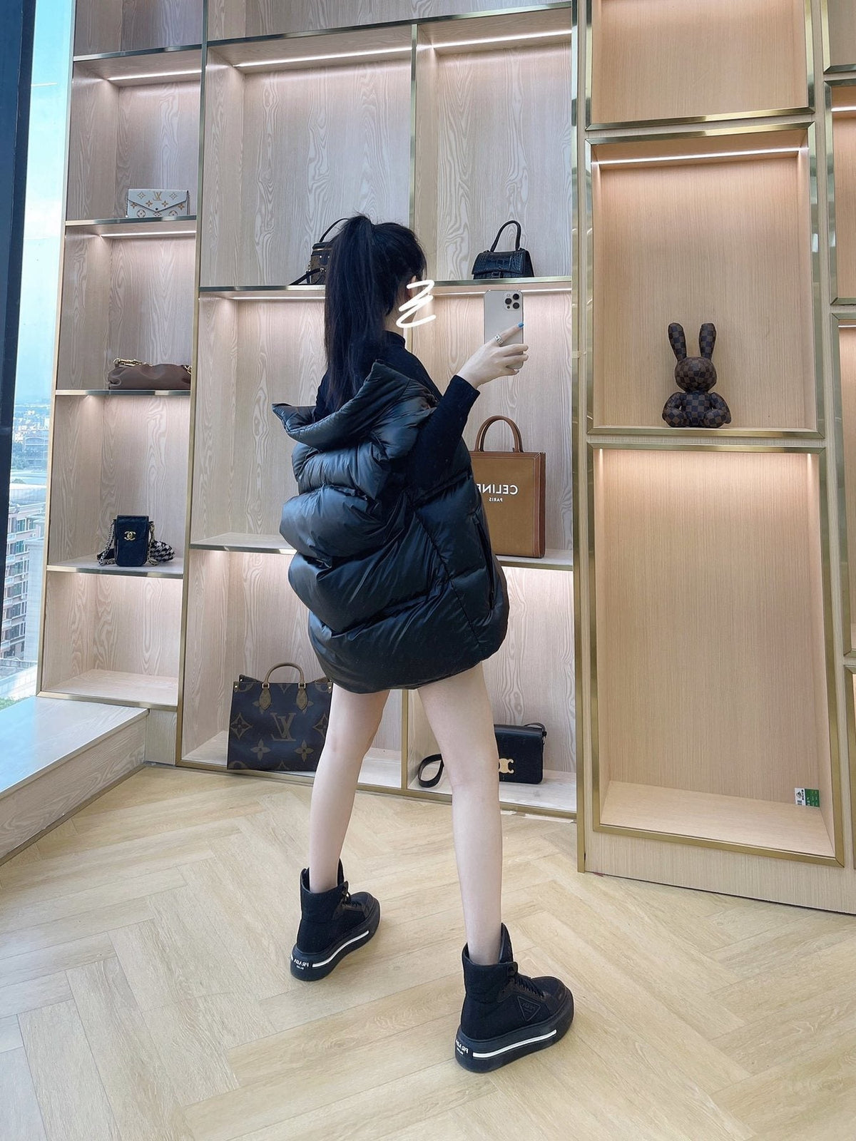 Prada Red-Badge Quilted Down Vest