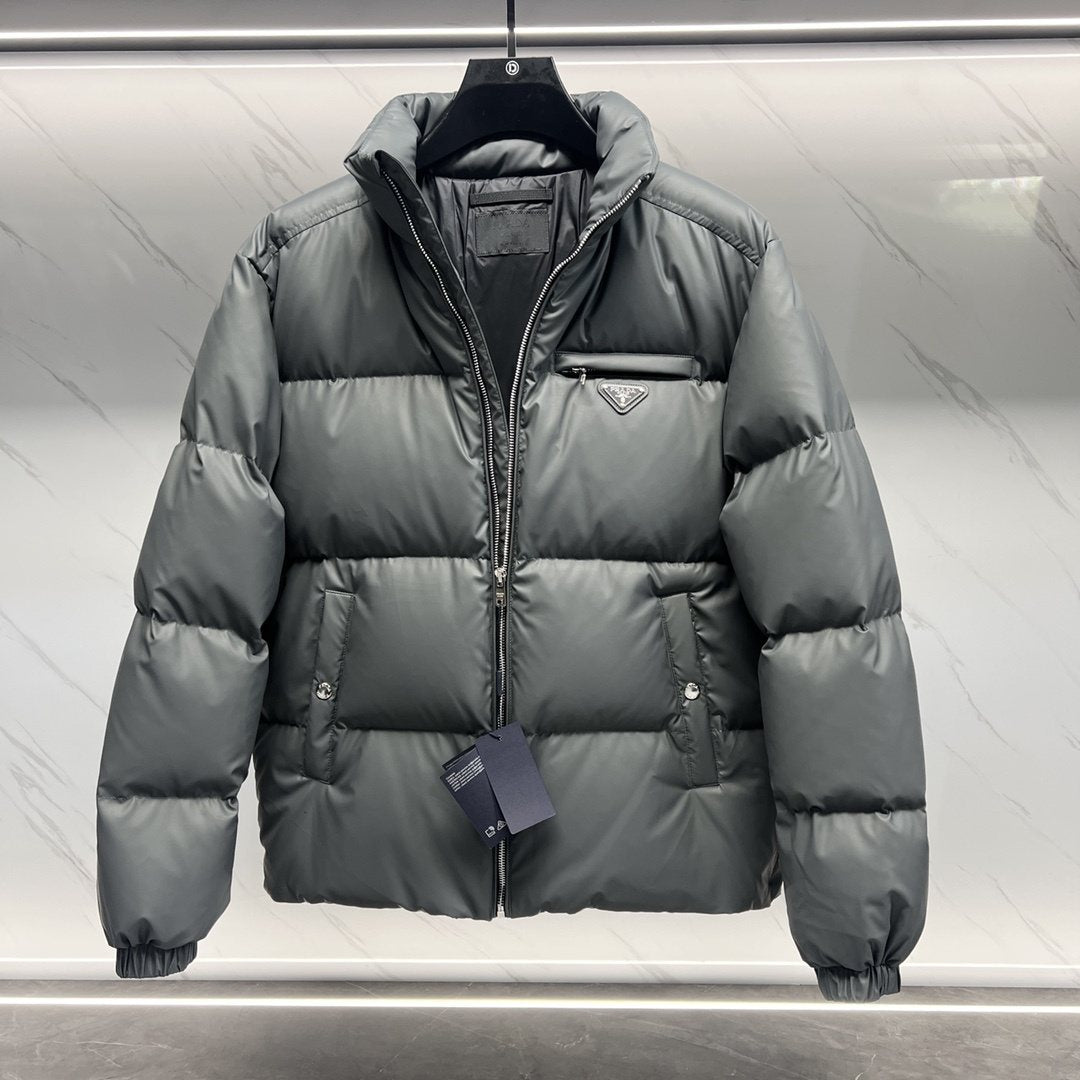Prada Quilted Stand-Collar Puffer Jacket