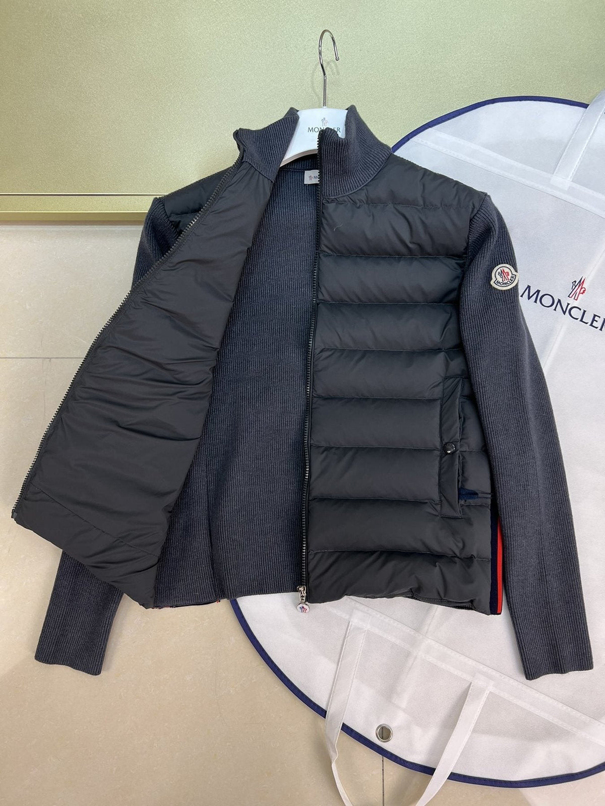 Moncler Sweater Sleeve Down Jacket