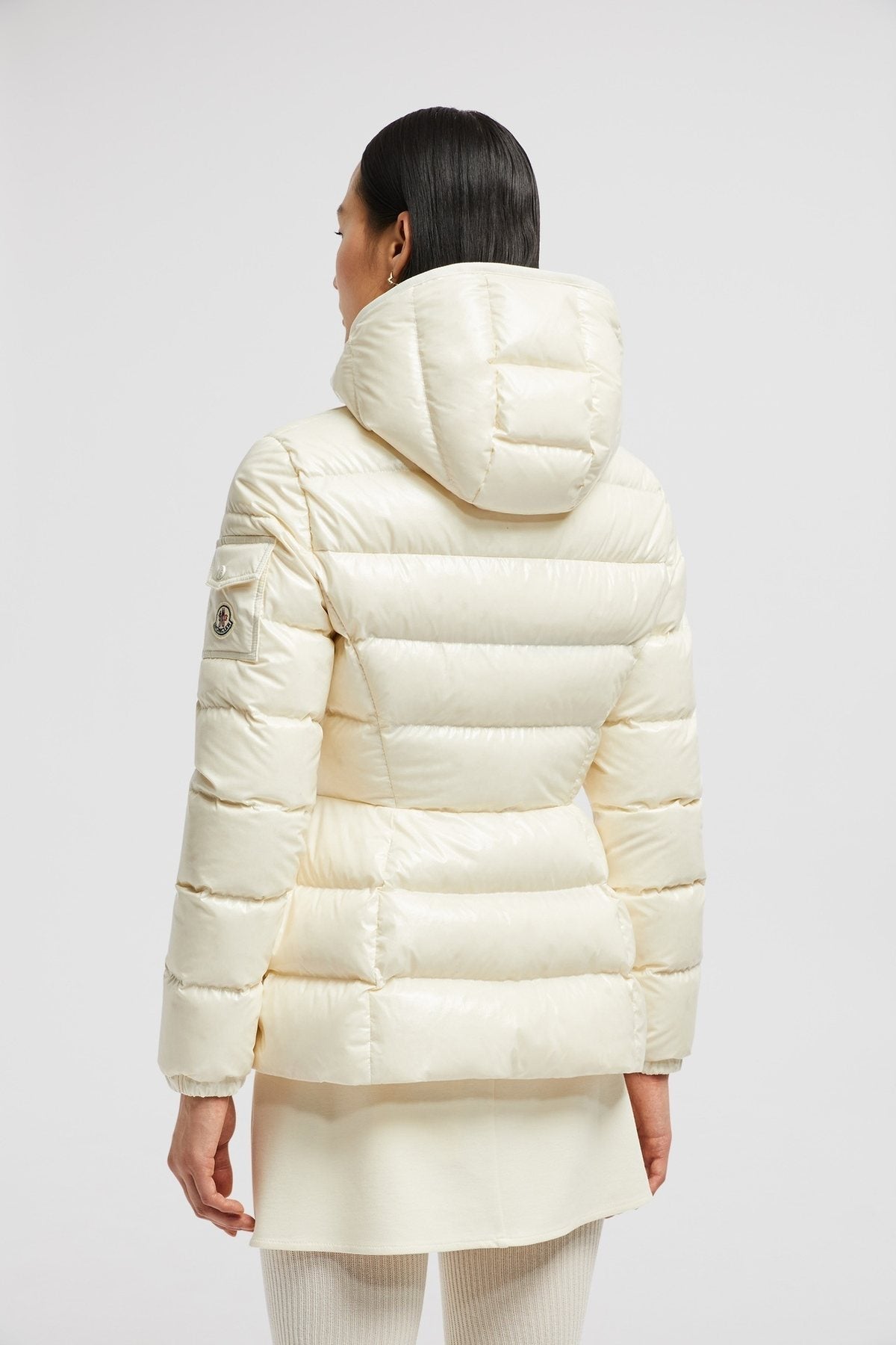 Moncler Women's Hooded Glossy Puffer Coat