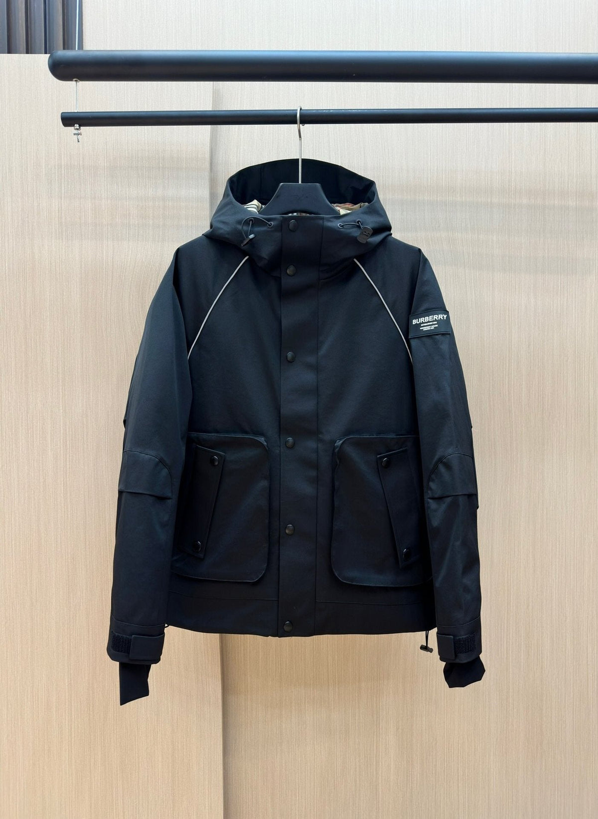 Burberry Hooded Utility Short Down Jacket