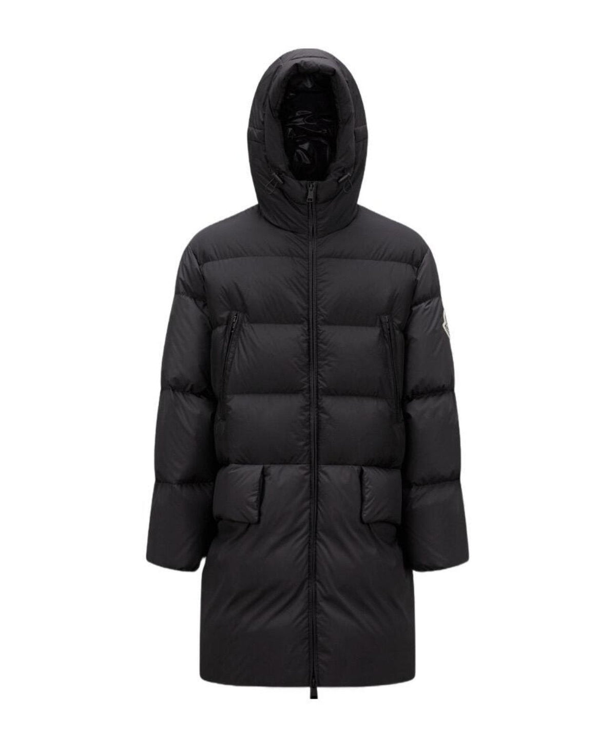 Moncler Bosona Black Long Hooded Down Coat