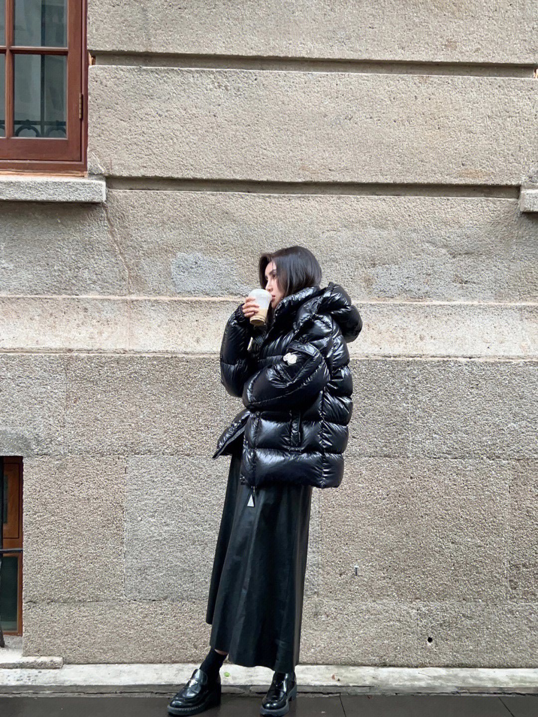 Moncler Maya 70 High-Shine Hooded Puffer Coat