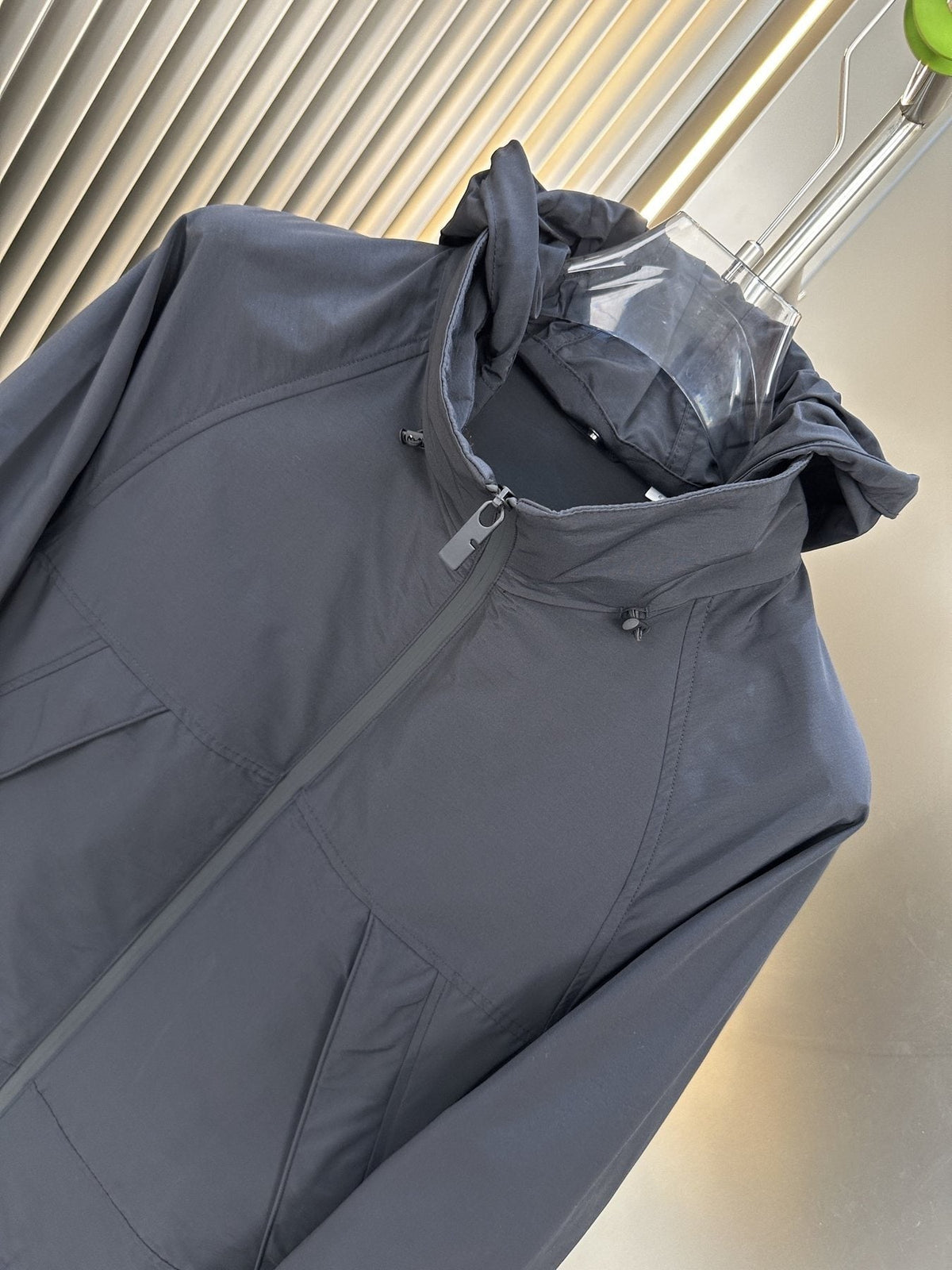 Burberry Hooded Zip-Front Jacket