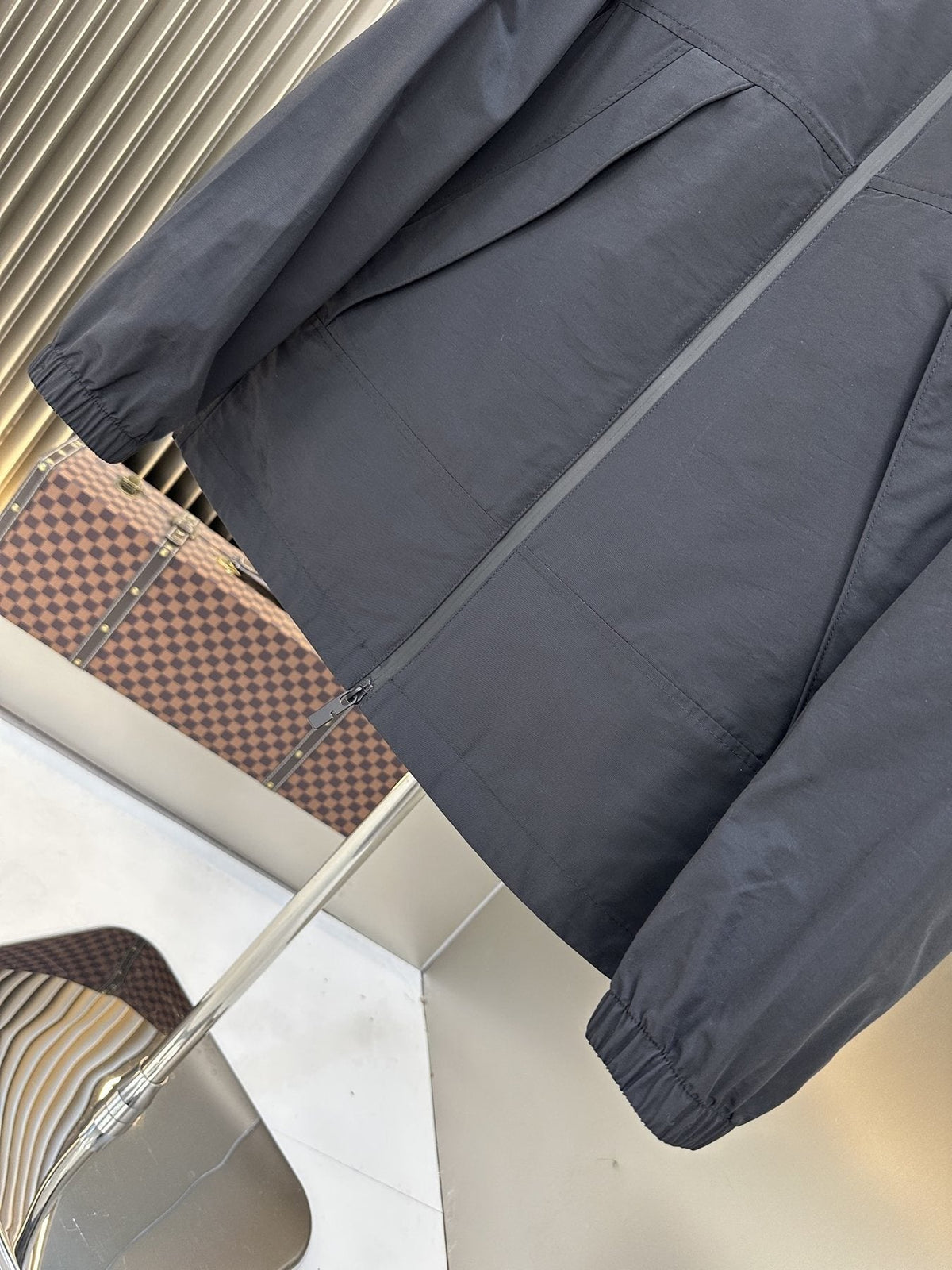 Burberry Hooded Zip-Front Jacket