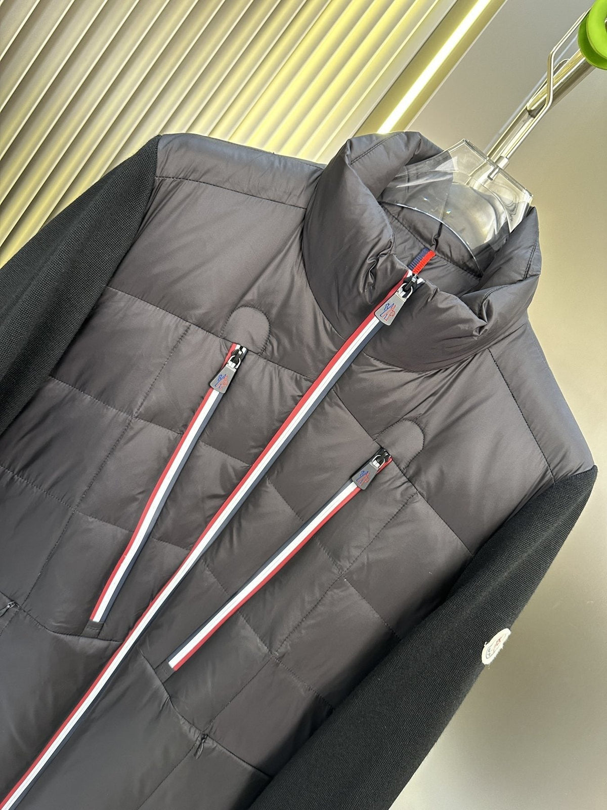 Moncler Black Quilted Hybrid Jacket