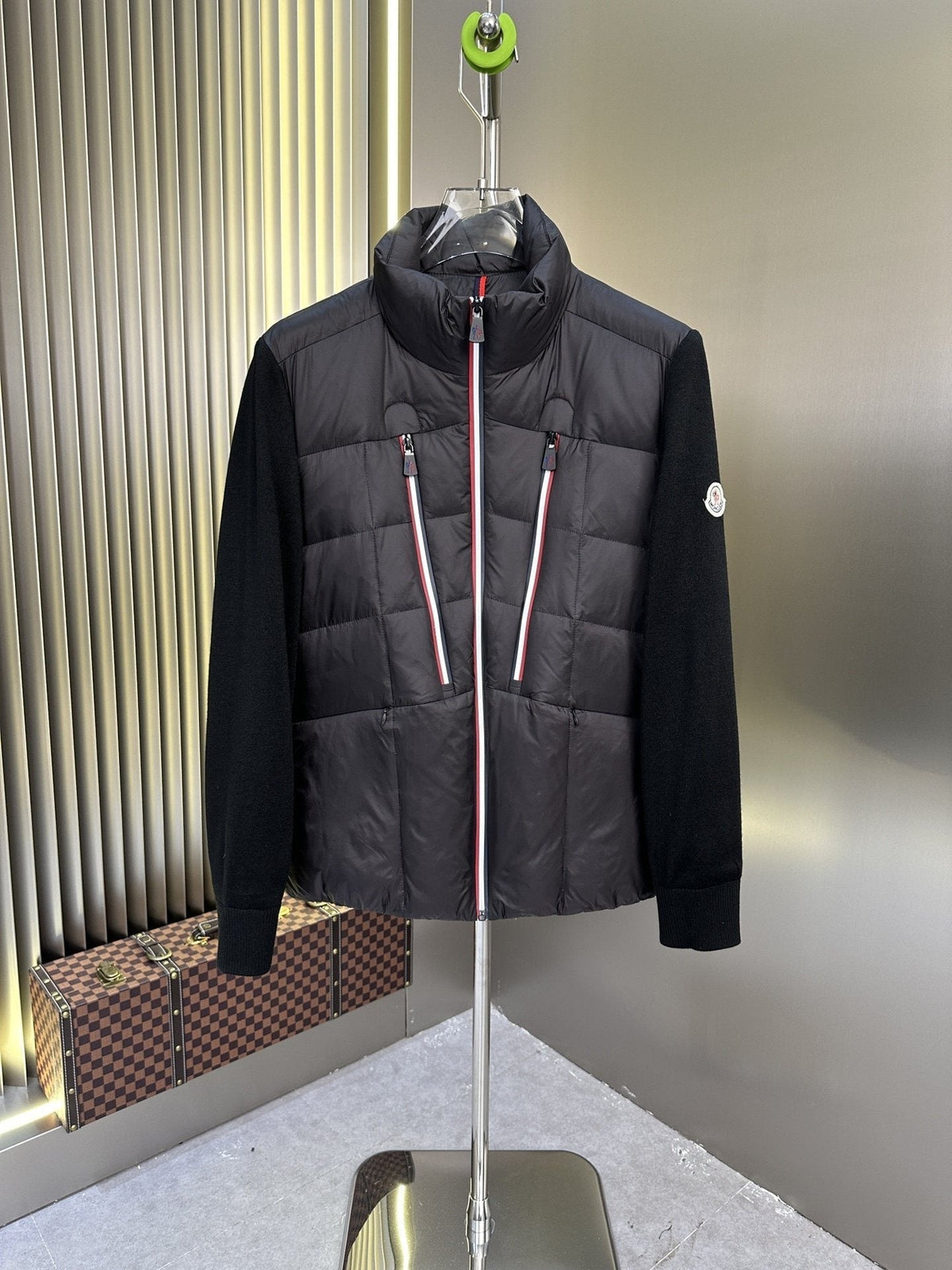 Moncler Black Quilted Hybrid Jacket
