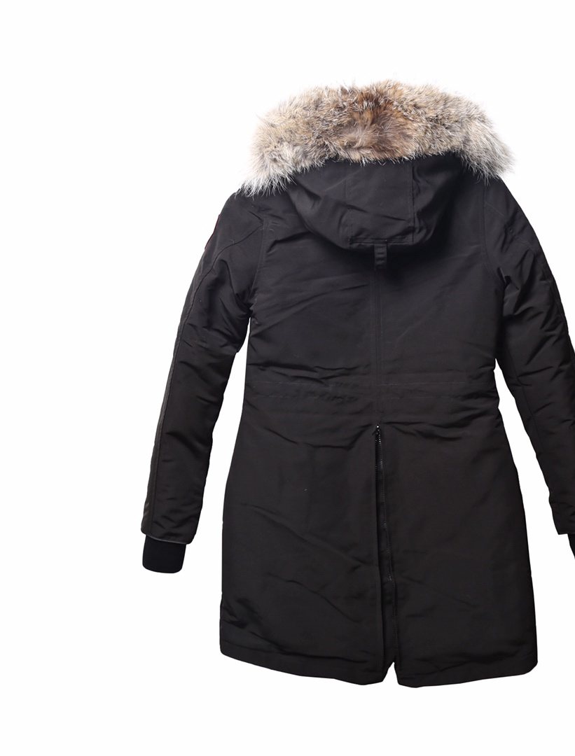 Canada Goose Women's Hooded Fur-Trim Long Down Jacket