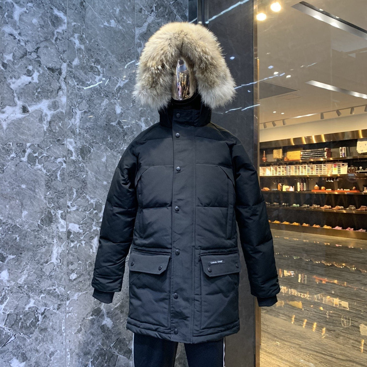 Canada Goose Fur-Trim Hooded Quilted Parka Jacket