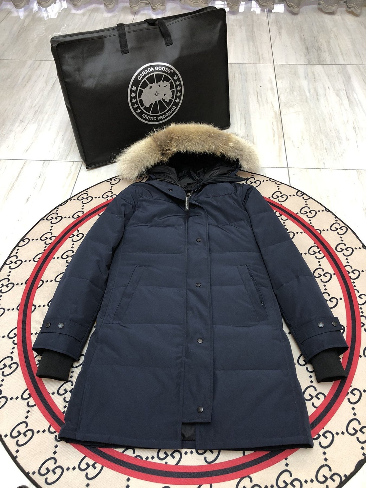 Canada Goose Women's Quilted Long Down Jacket