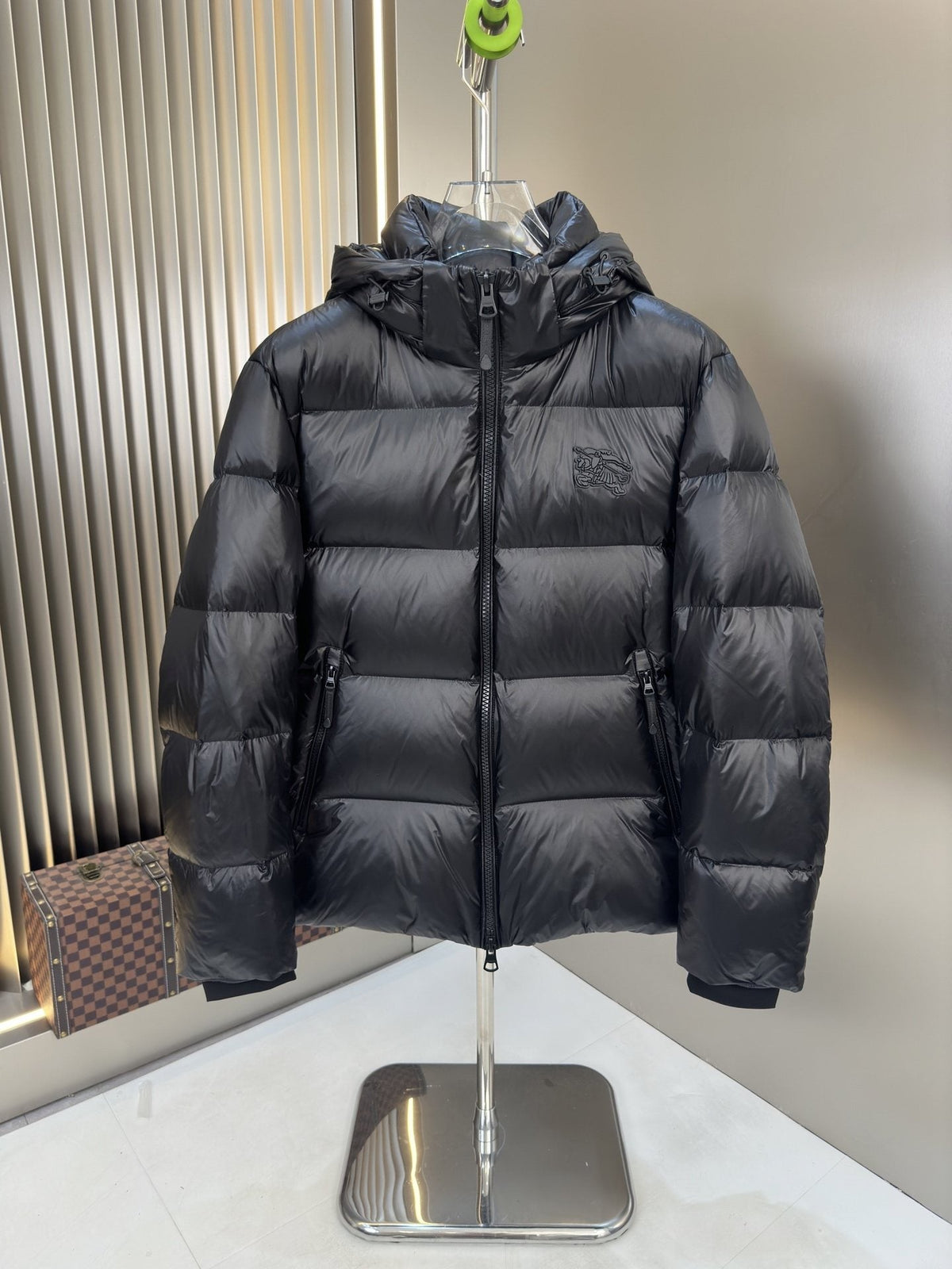 Burberry Black Hooded Puffer Jacket