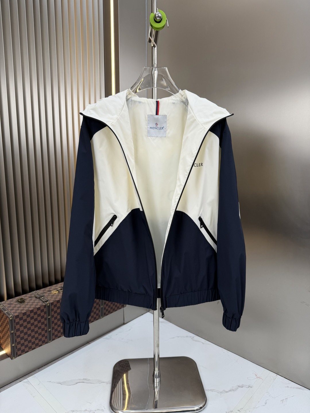 Moncler Color-Block Hooded Windbreaker