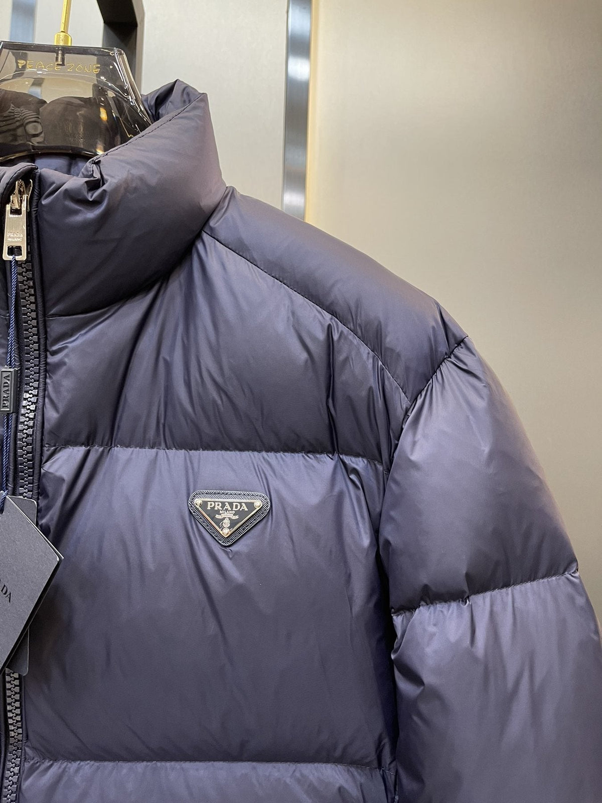 Prada Quilted Stand-Collar Puffer Jacket