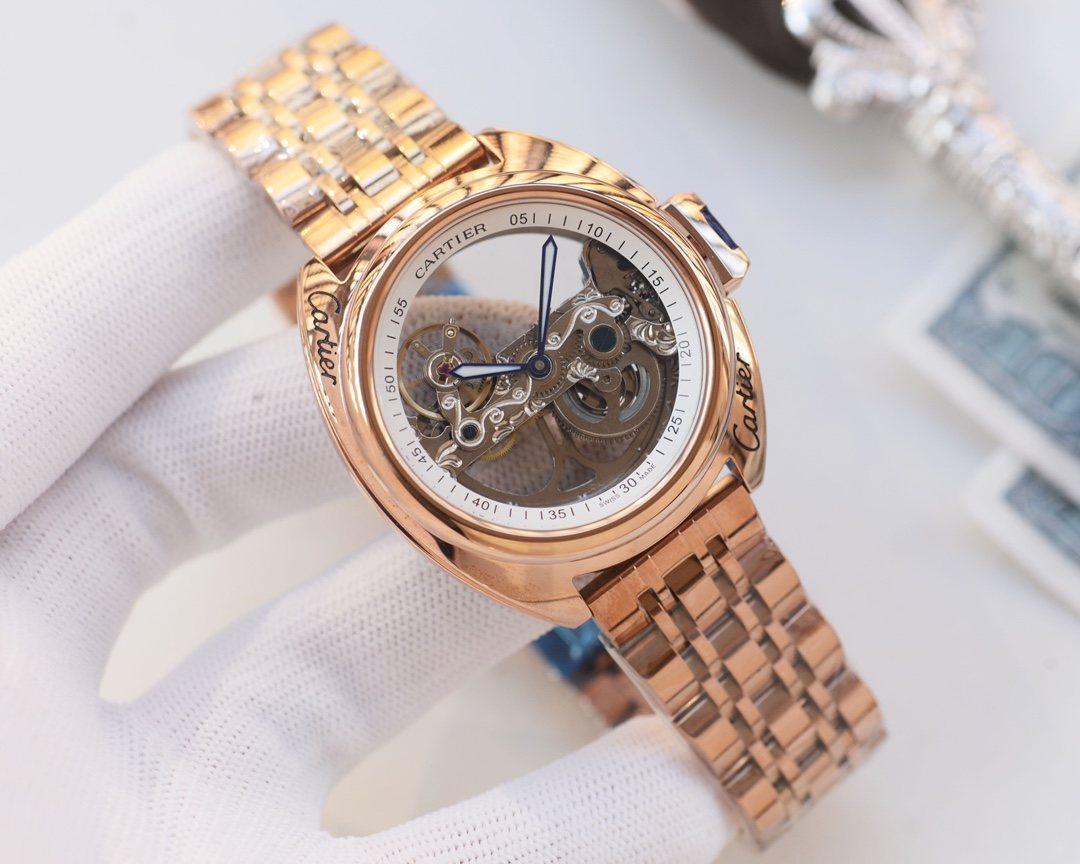 Cartier Rose Gold Bracelet Watch