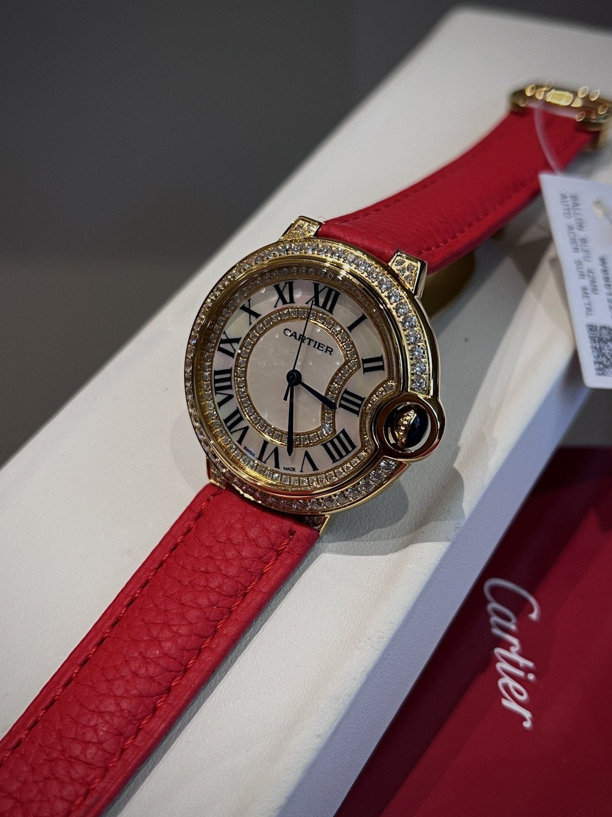 Cartier Red Strap Watch