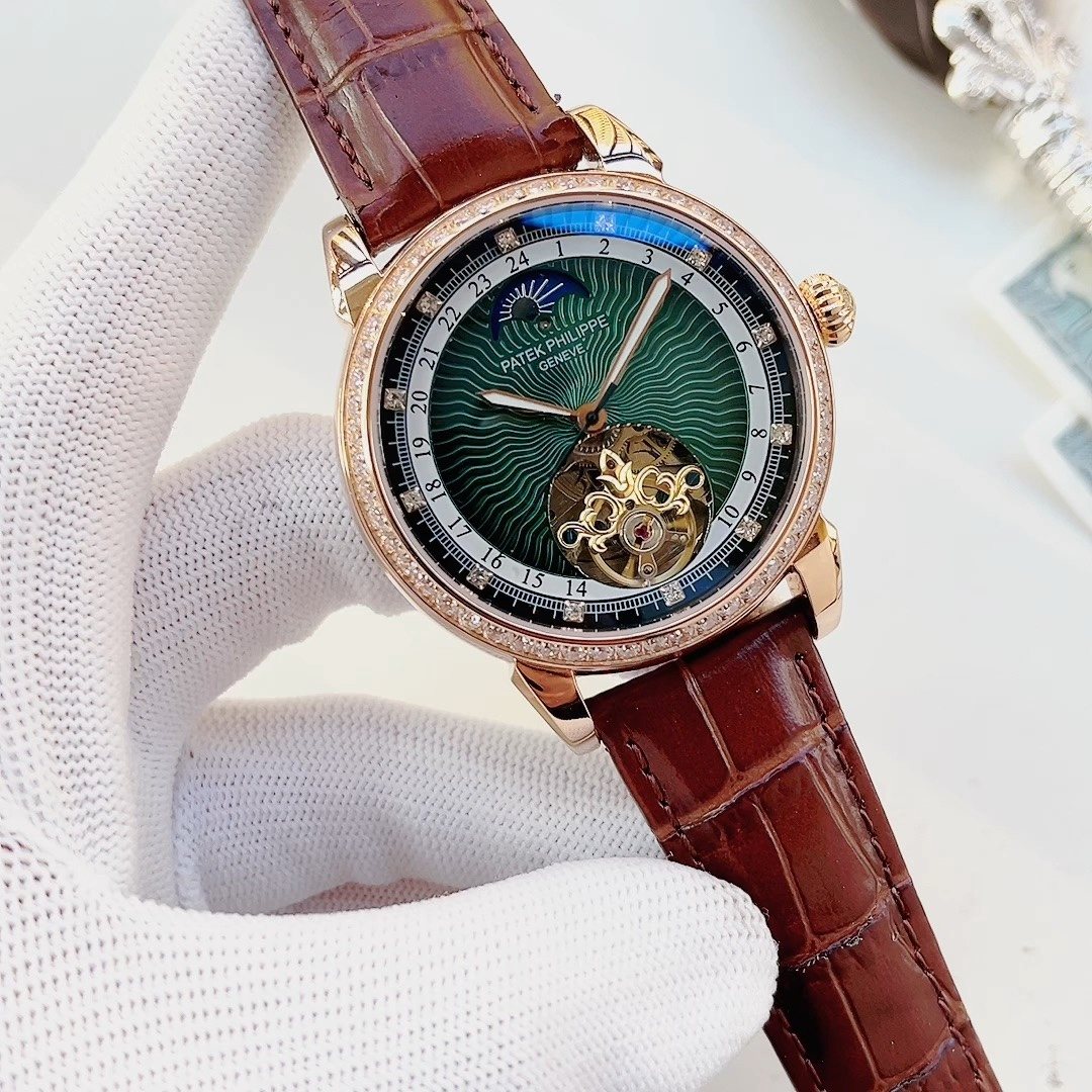 Patek Philippe Green Open-Heart Watch