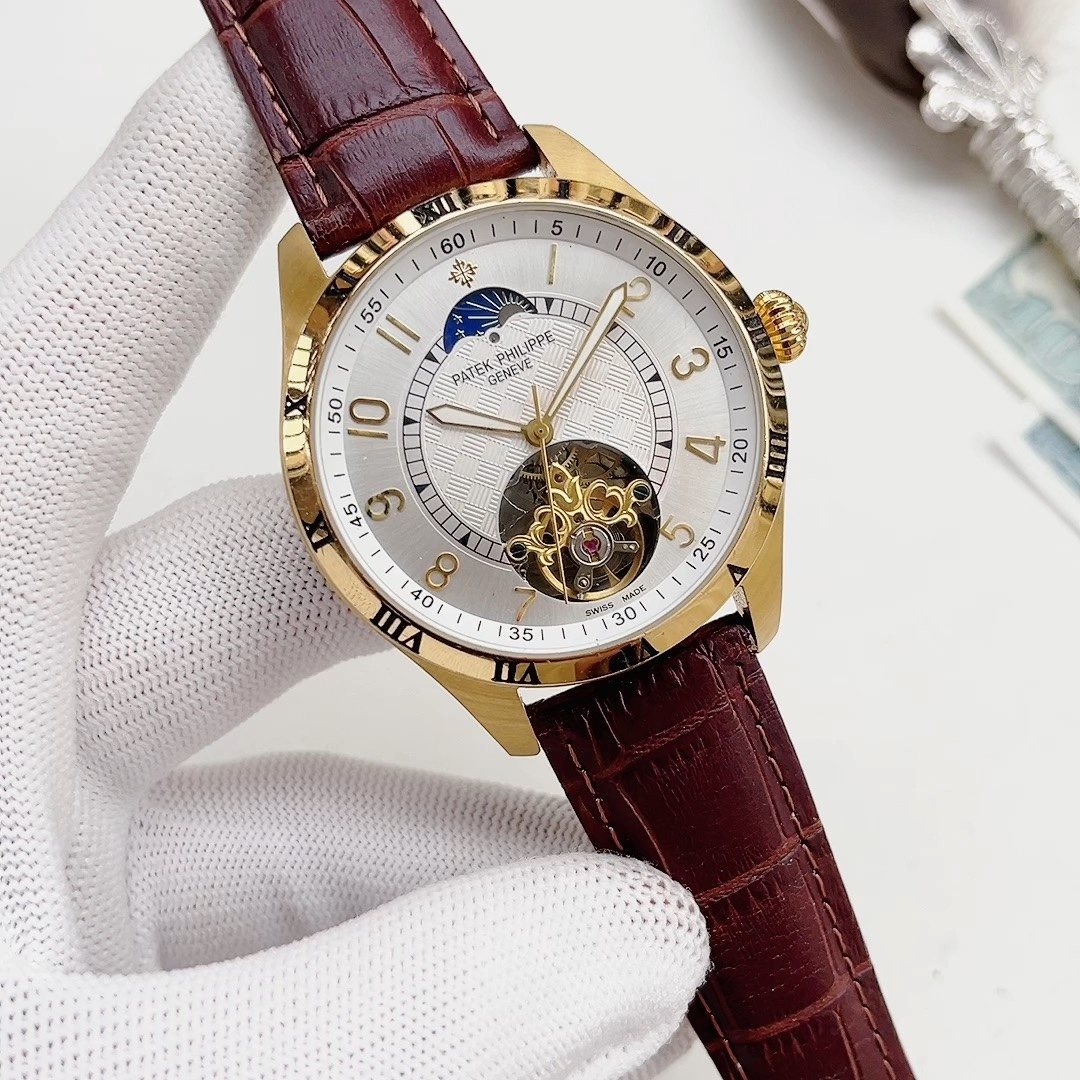 Patek Philippe Gold-Tone Open-Heart Watch