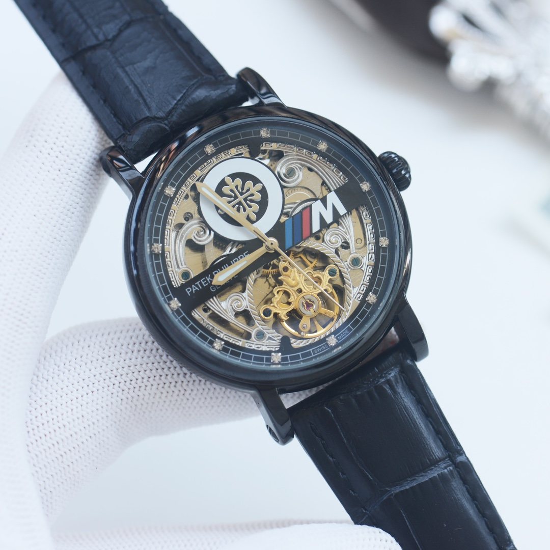 Patek Philippe Black Strap Watch