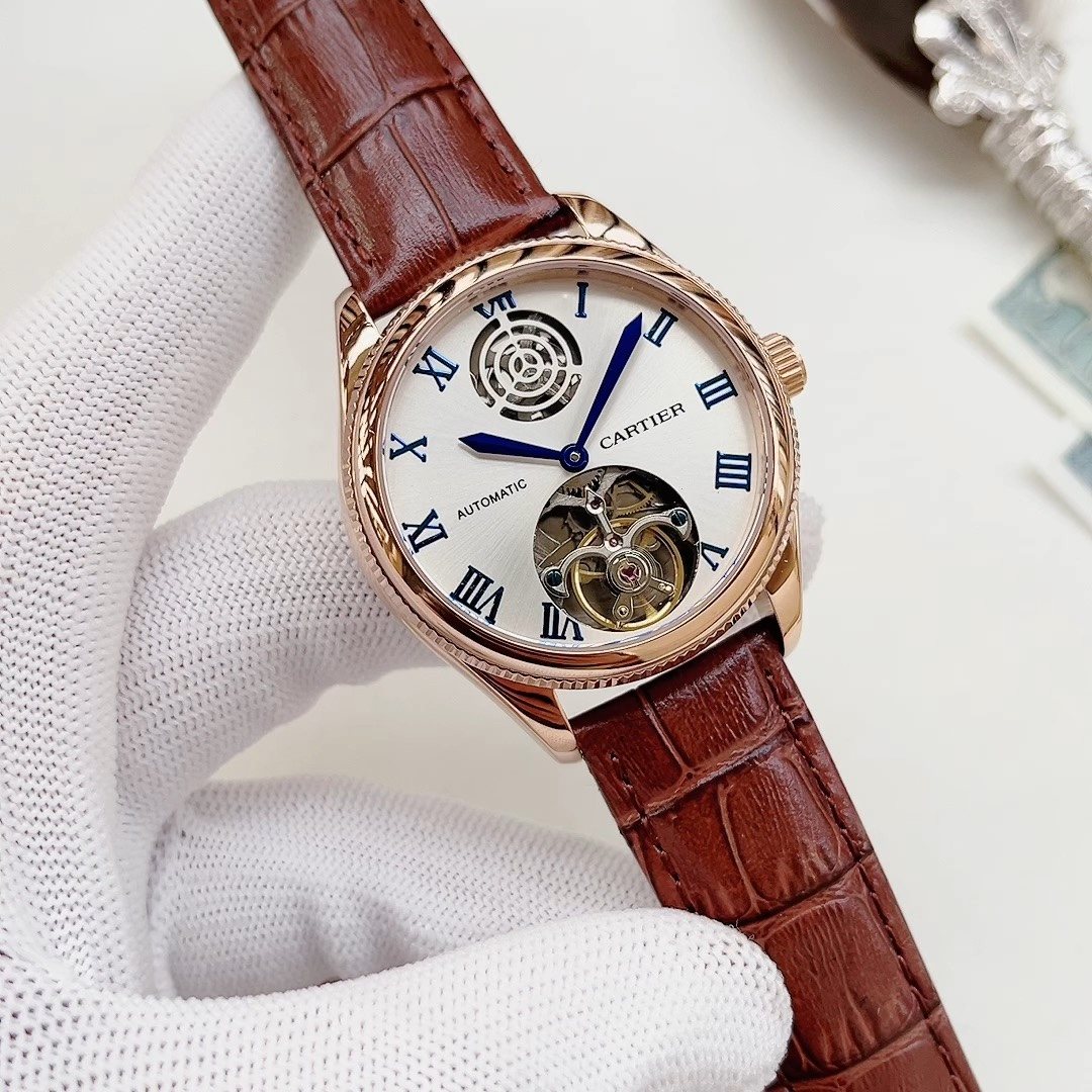 Cartier Rose Gold Open-Heart Watch