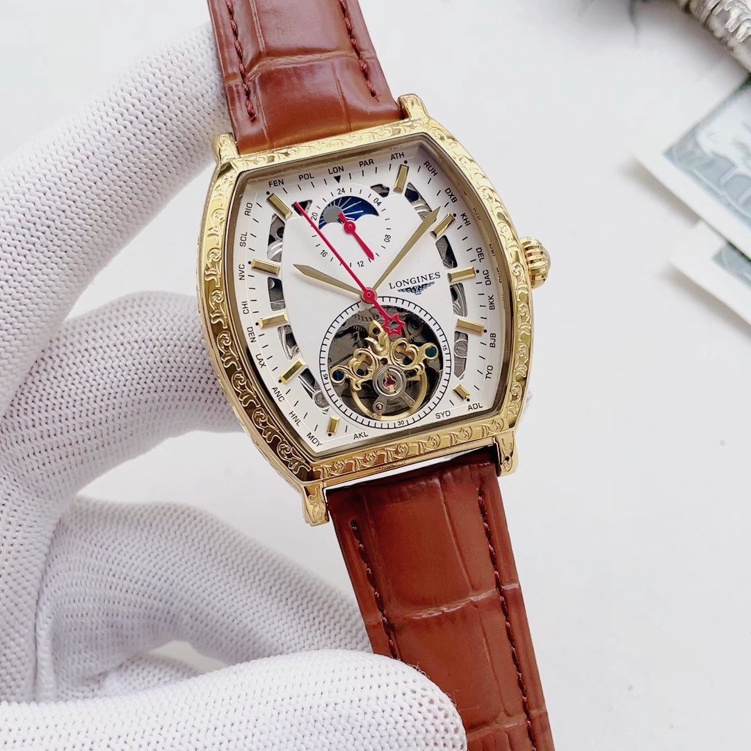 Longines Gold-Tone Tonneau Watch