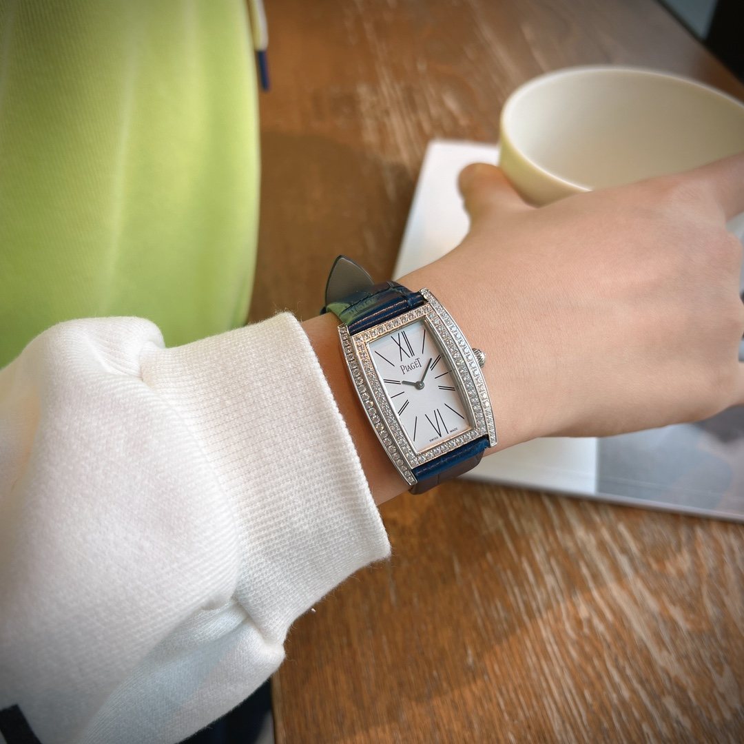 Piaget Silver White Dial Strap Watch