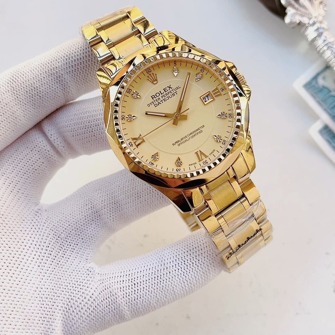 ROLEX Gold Dial Bracelet Watch
