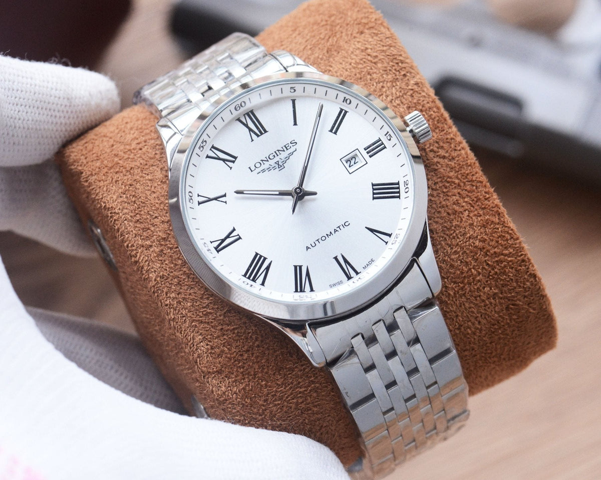 Silver White Dial Bracelet Watch